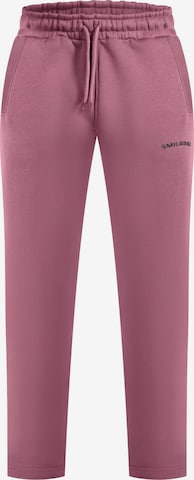 Smilodox Loose fit Workout Pants 'Karima' in Purple: front
