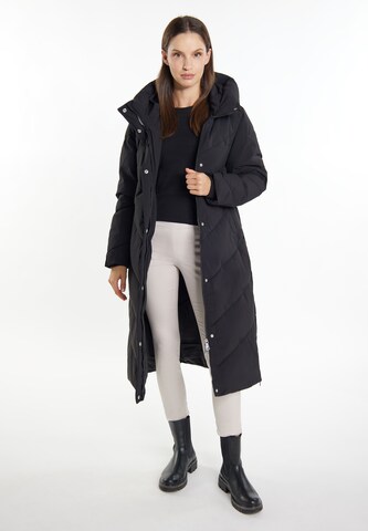 usha WHITE LABEL Winter Coat 'Teylon' in Black