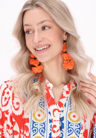 IZIA Blousejurk in Oranje