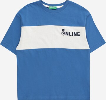 T-Shirt UNITED COLORS OF BENETTON en bleu : devant