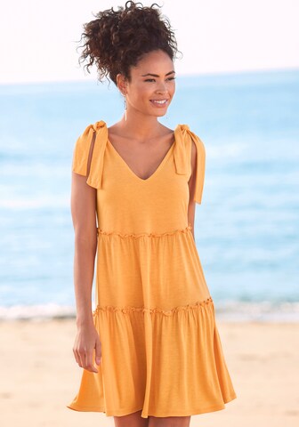 s.Oliver Summer Dress in Yellow: front