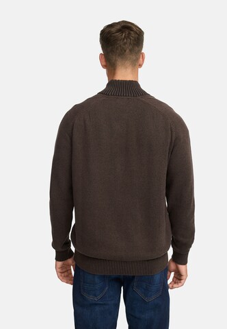 INDICODE JEANS Sweater 'INRajas' in Brown