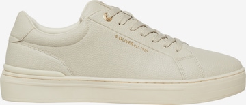 Baskets basses s.Oliver en beige : devant