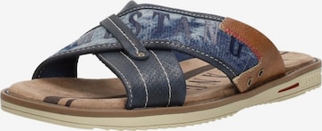 MUSTANG Slipper 'Open Teen' in Blue: front
