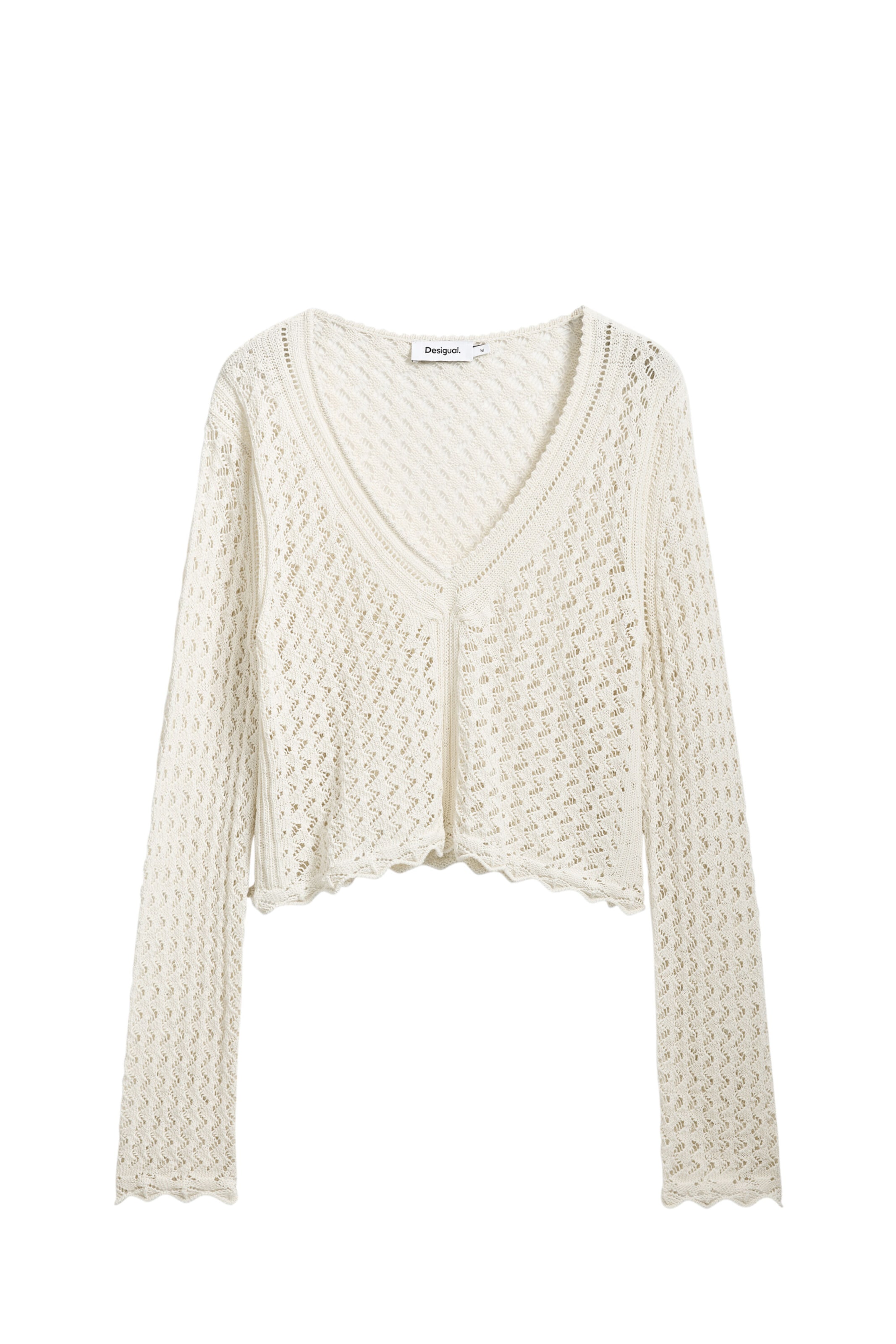 Desigual Sveter - Biela: predná strana