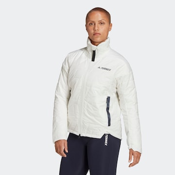 ADIDAS TERREX Outdoor Jacket in White: front