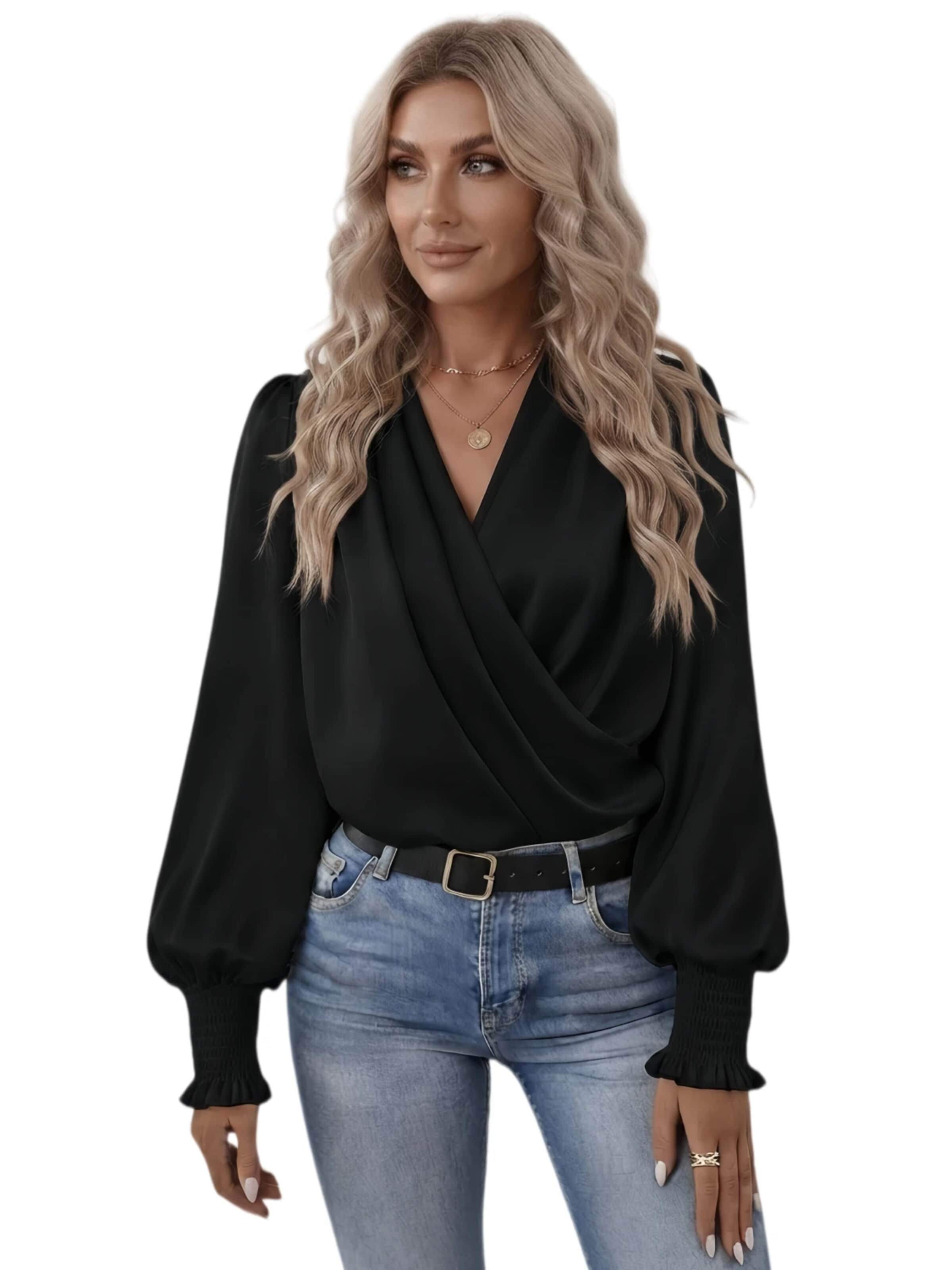 Yesfashion Bluse‌‌‌‌ in Schwarz