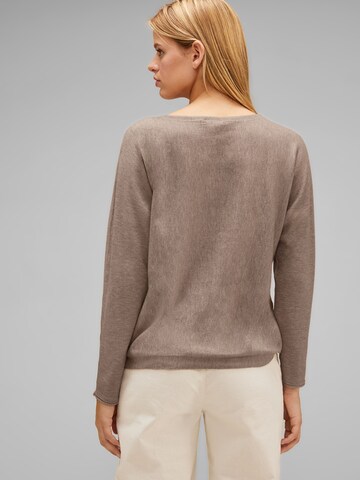 STREET ONE Sweater 'Dolman' in Beige