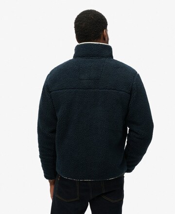 Superdry Fleece jas in Blauw