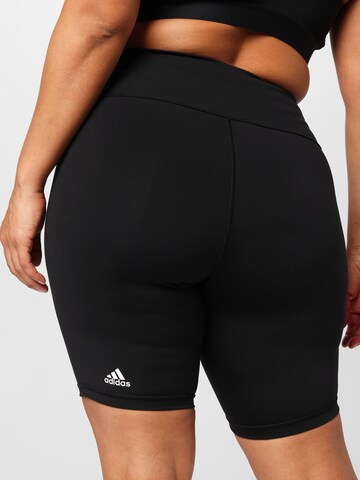 ADIDAS SPORTSWEAR Skinny Workout Pants 'Optime Bike' in Black