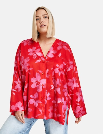 SAMOON - Blusa en rojo: frente