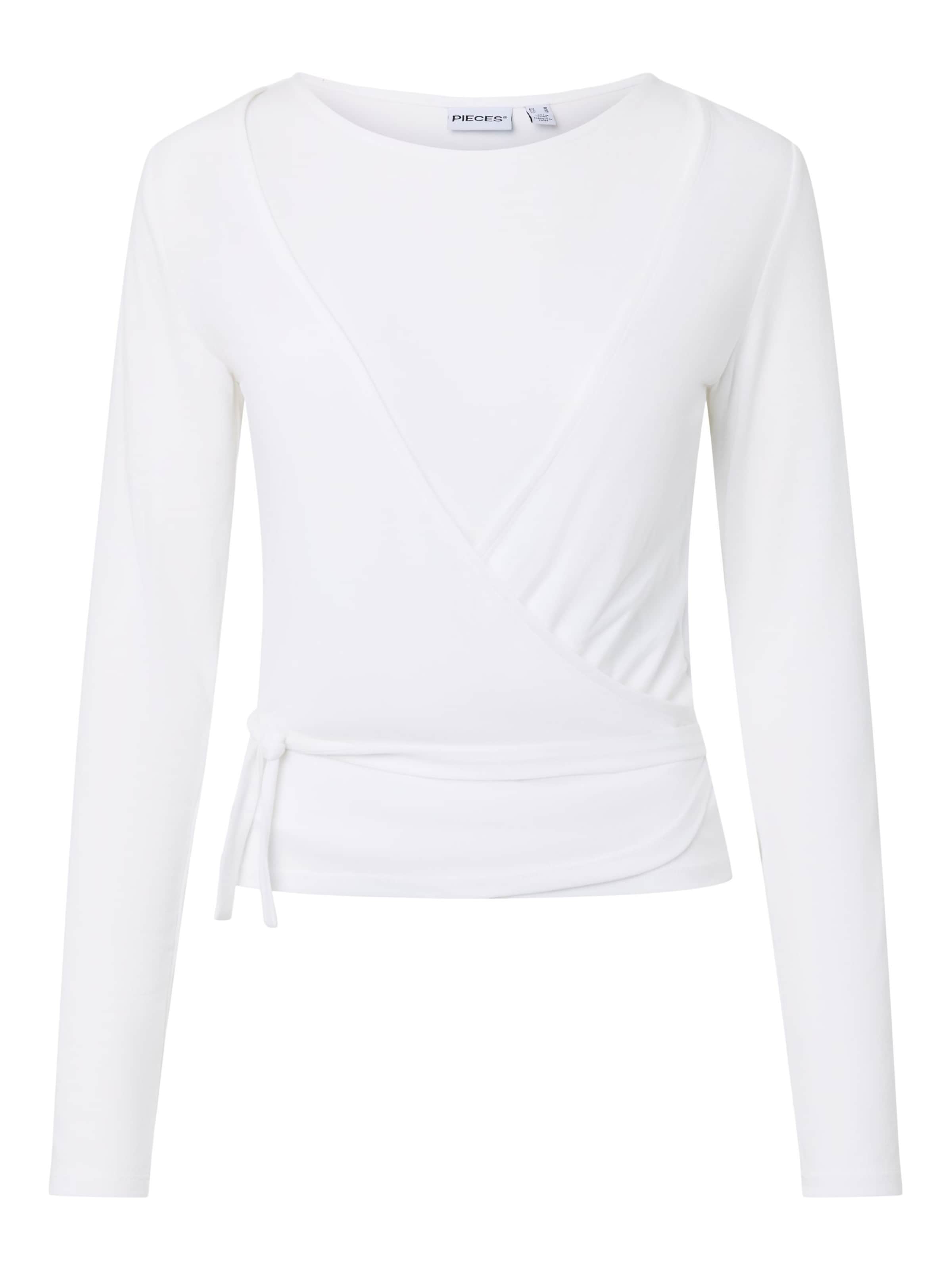 Maglietta di PIECES in bianco: frontale