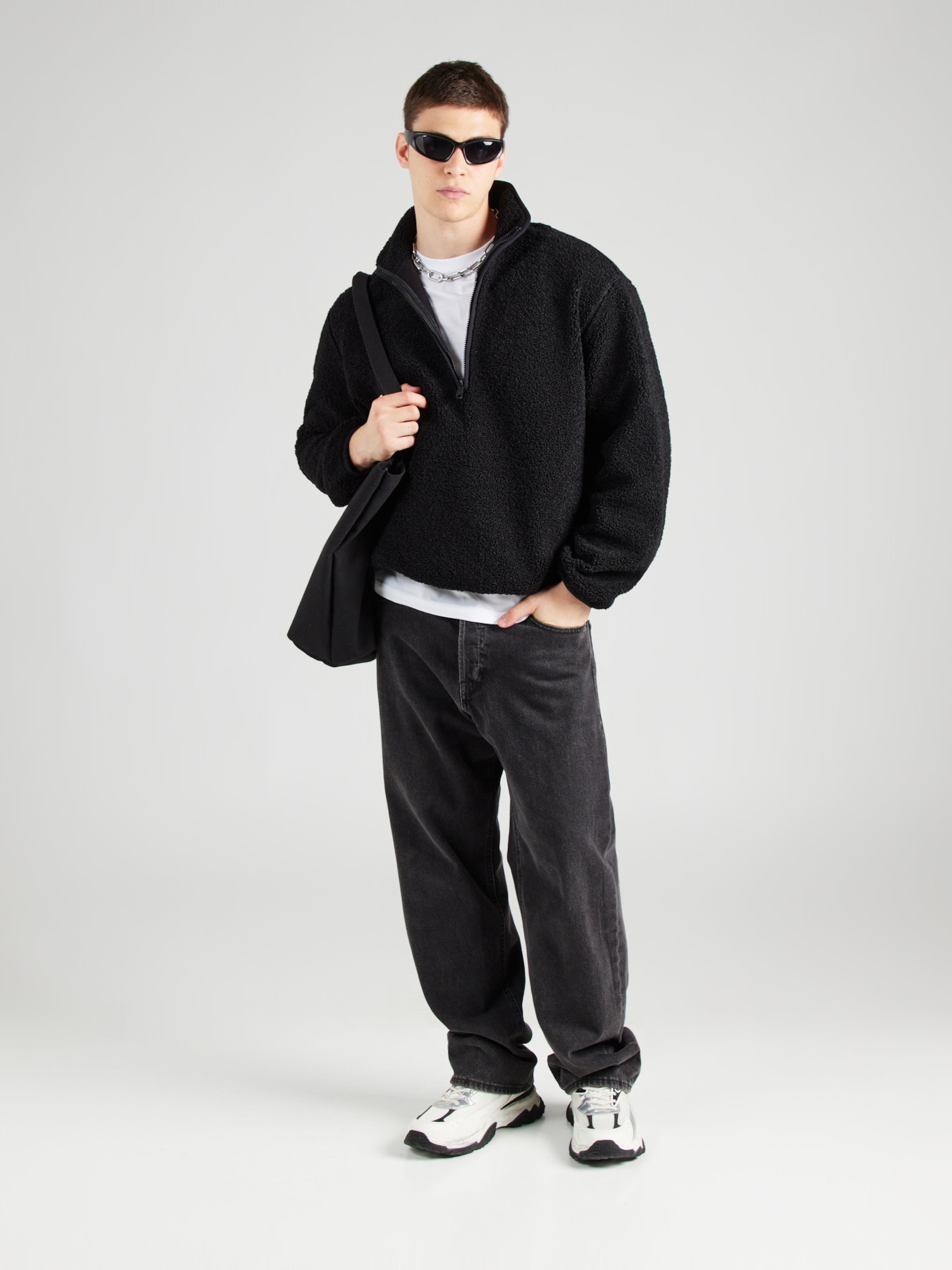 Veste en polaire Calvin Klein Jeans en Noir ABOUT YOU