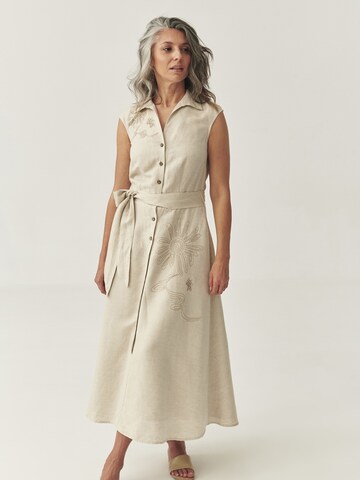 Robe TATUUM en beige : devant