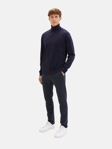 Coupe slim Pantalon chino 'Travis' TOM TAILOR en bleu