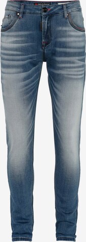 CIPO & BAXX Slimfit Jeans 'Lance' in Blauw: voorkant