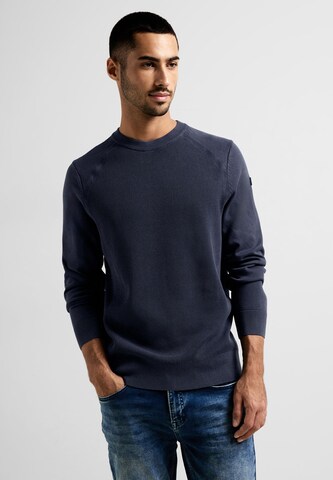 Street One MEN Sweater in Blue: front