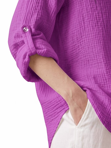 TorWeit Oversizeshirt 'Essential Cotton Shirt'‌‌‌ in Lila