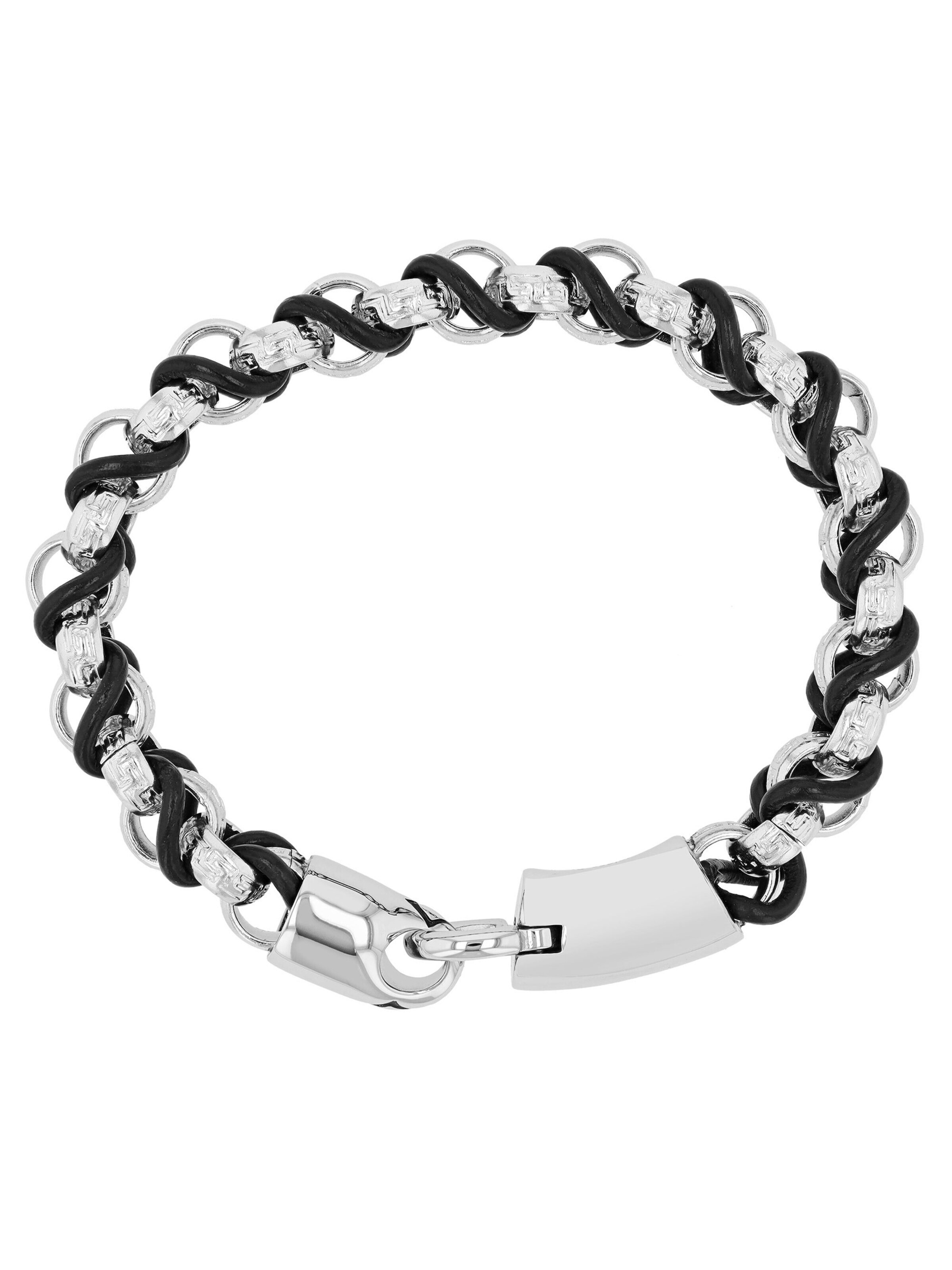 Akzent Bracelet 'Ledal, langlebig' in Silver: front
