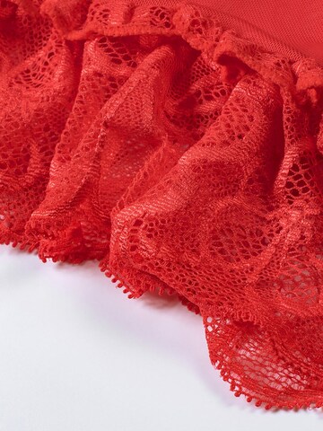ORGANZA Lingerie Negligee 'Spitzennegligé' in Red
