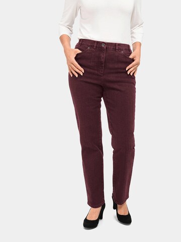 Goldner Regular Jeans 'Anna' in Rot: predná strana