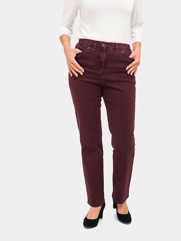 Goldner Regular Jeans 'Anna' in Red: front