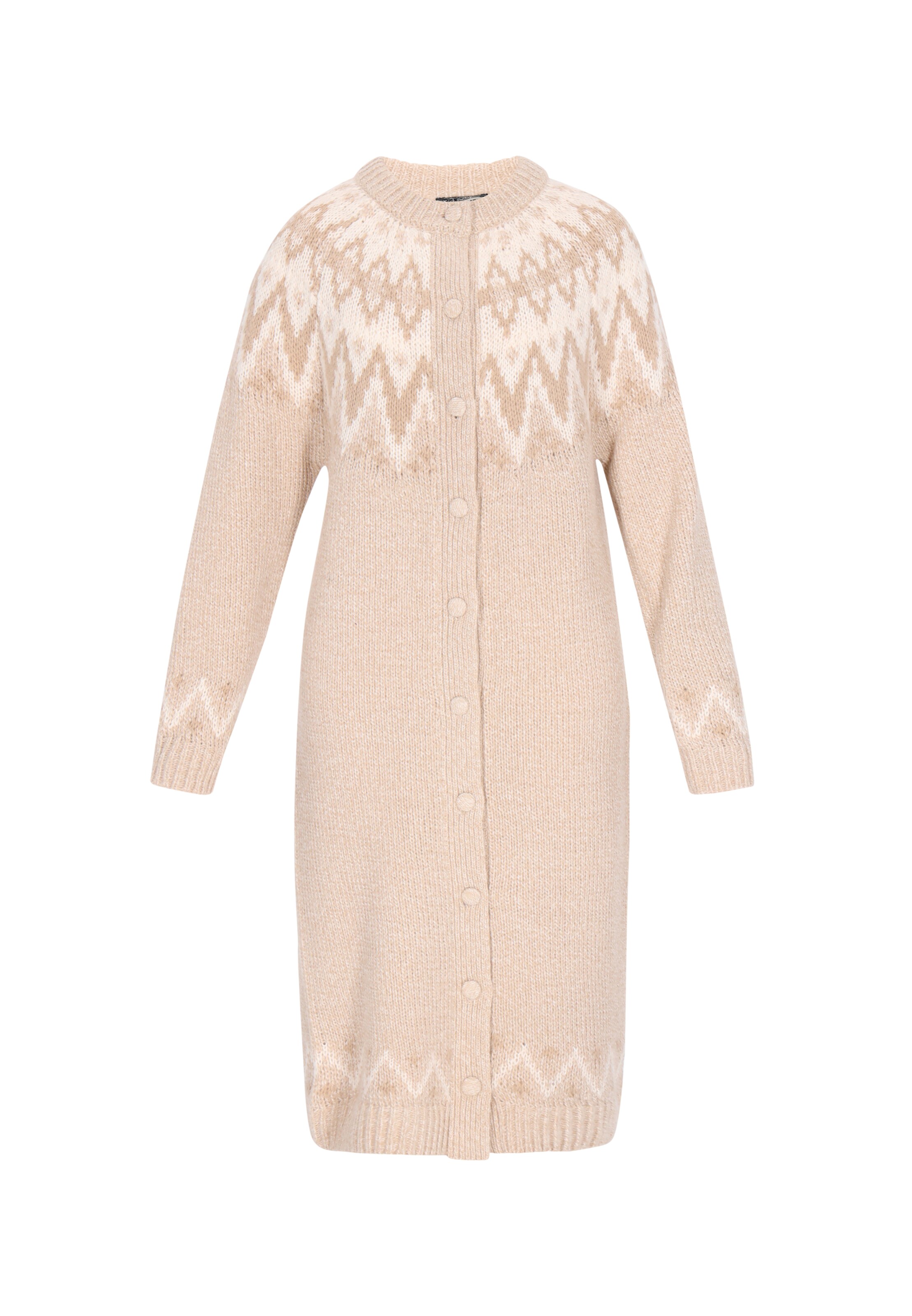 DreiMaster Vintage - Abrigo de punto 'Vintage' en beige: frente