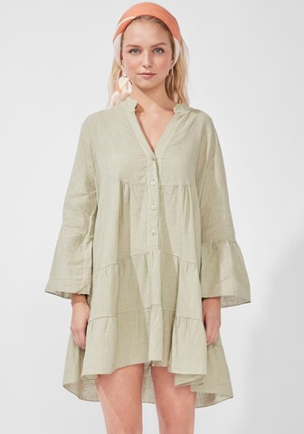 Hailys Shirt Dress in Green: front