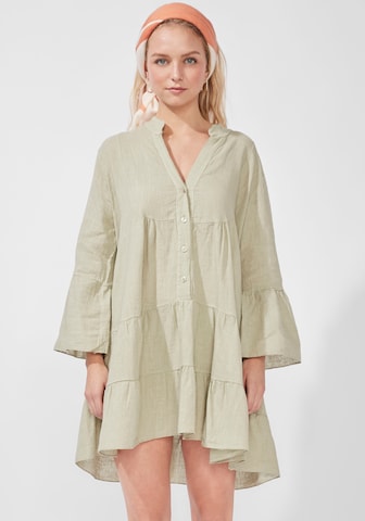 Hailys Shirt Dress in Green: front