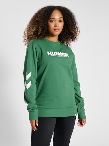 Hummel Sweatshirt in Groen: voorkant