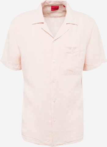 HUGO Red Comfort fit Button Up Shirt 'Ellino' in Pink: front