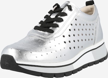 Sneaker bassa di CAPRICE in argento: frontale