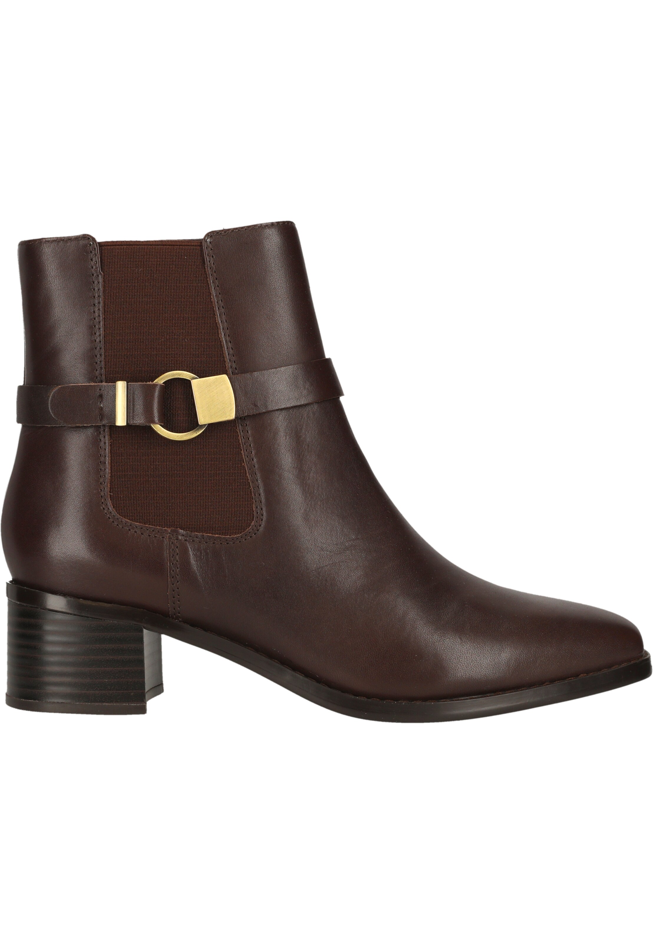 CLARKS Stiefelette 'Wreen Buckle' in Braun