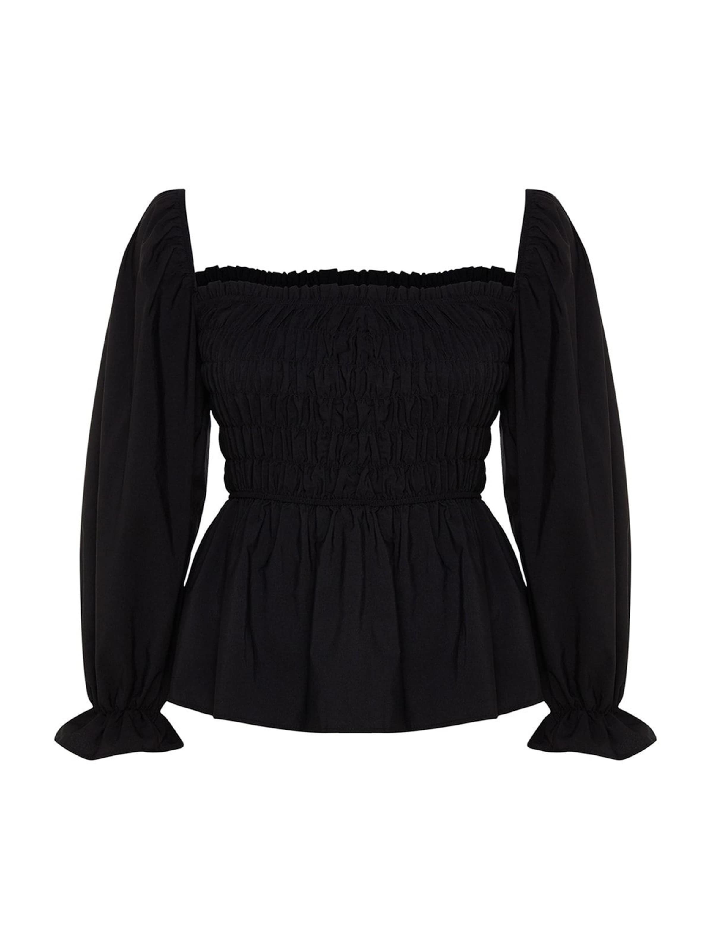 Trendyol Curve Blouse in Black: front