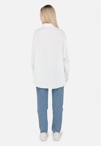 FRESHLIONS Regular fit Blouse 'Honari' in White
