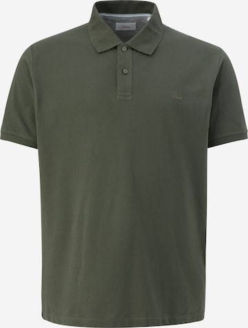 s.Oliver Men Big Sizes Shirt in Green: front