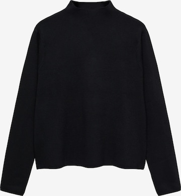 Pull-over 'CHIMNEY' MANGO en noir : devant