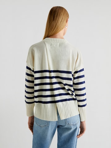Scalpers Sveter 'Joy Back' - Biela