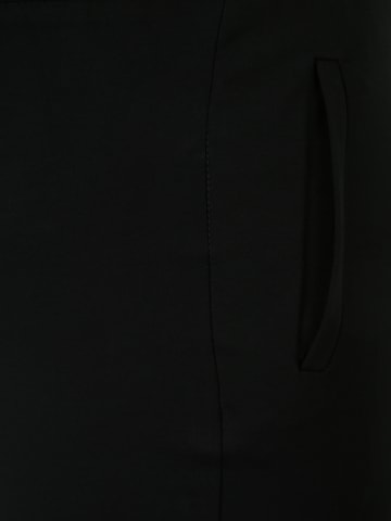 ONLY Carmakoma Slim fit Trousers 'GOLDTRASH' in Black