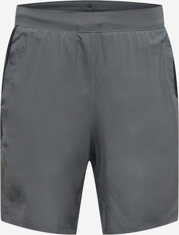 UNDER ARMOUR Workout Pants 'Launch' in Grey: front