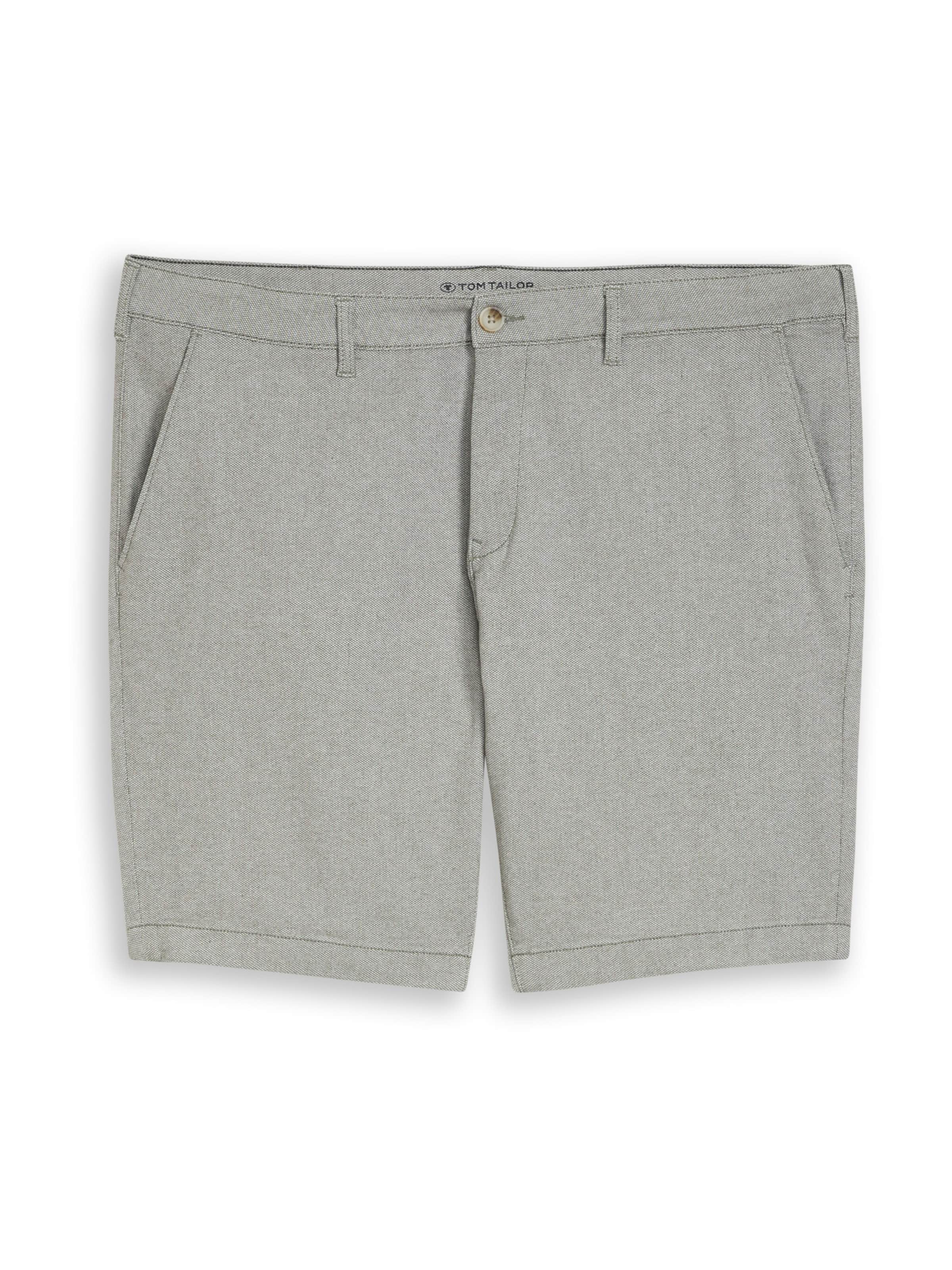 TOM TAILOR Men + Normální Chino kalhoty – zelená: přední strana