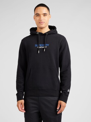Superdry Sweatshirt 'Locker' in Schwarz: Vorderseite