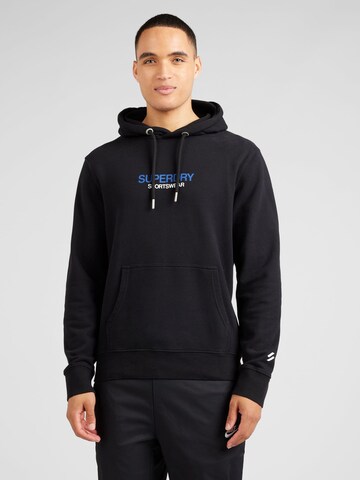 Superdry Sweatshirt 'Locker' in Schwarz: predná strana