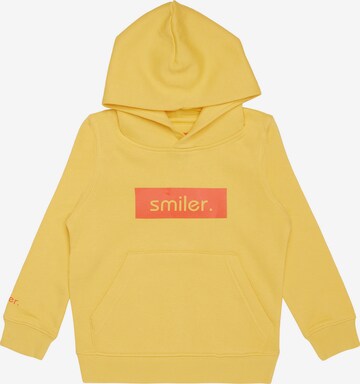 smiler. Sweatshirt in Geel: voorkant