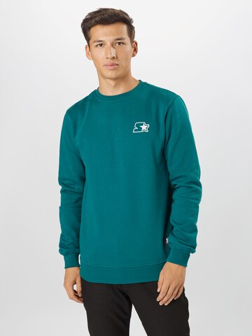 Starter Black Label Regular fit Μπλούζα φούτερ σε πράσινο: μπροστά