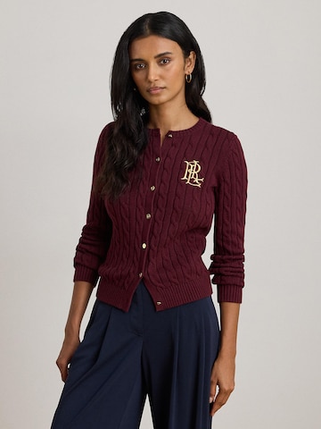 Lauren Ralph Lauren Strickjacke in Rot: Vorderseite