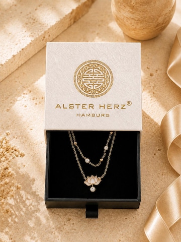 Alster Herz Voetsieraden 'Lotus' in Goud