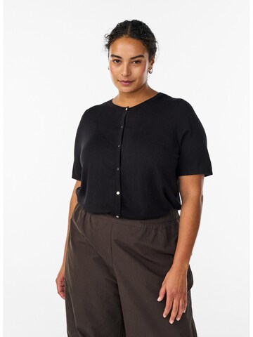 Zizzi Вязаная кофта 'Mcallie' в Черный: спереди