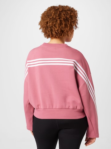 ADIDAS SPORTSWEAR Sportsweatshirt 'Future Icons 3-Stripes ' in Pink