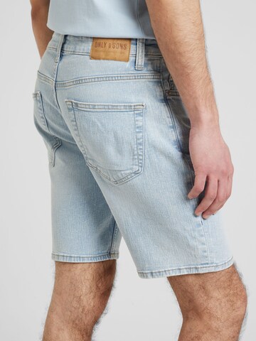 Only & Sons Regular Shorts in Blau